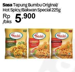 Promo Harga Sasa Tepung Bumbu Original, Hot Spicy, Bakwan Special 225 gr - Carrefour