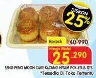 Promo Harga Seng Peng Moon Cake Kacang Hitam 6 pcs - Superindo