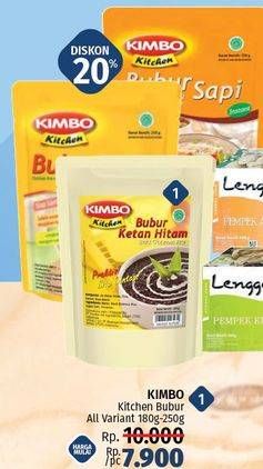 Promo Harga KIMBO Kitchen Bubur All Variants 180 gr - LotteMart