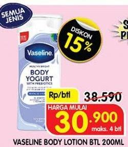 Promo Harga Vaseline Body Lotion All Variants 200 ml - Superindo