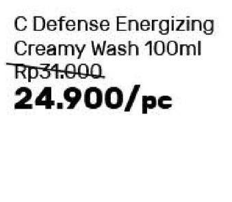 Promo Harga WARDAH C Defense Energizing Creamy Wash 100 ml - Guardian