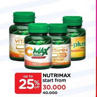 Promo Harga Nutrimax Product Supplement  - Watsons