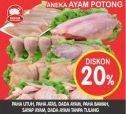 Promo Harga Aneka Ayam Potong per 100 gr - Superindo