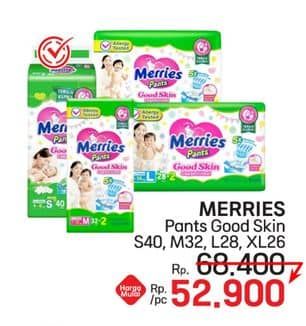 Promo Harga Merries Pants Good Skin S40, M32, L28, XL26 26 pcs - LotteMart