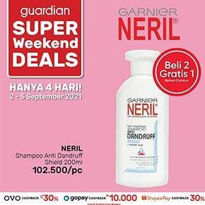 Promo Harga NERIL Shampoo & Tonic Anti Dandruff Shield 200 ml - Guardian