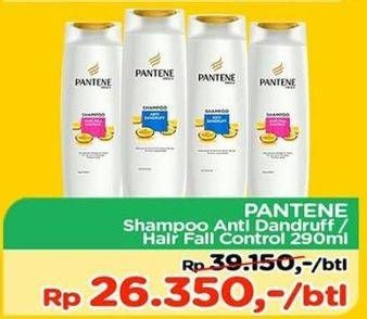 Promo Harga PANTENE Shampoo Anti Dandruff, Hair Fall Control 290 ml - TIP TOP