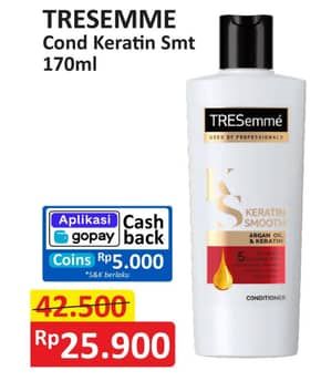 Promo Harga Tresemme Conditioner Keratin Smooth 170 ml - Alfamart
