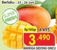 Promo Harga Mangga Gedong Gincu per 100 gr - Superindo