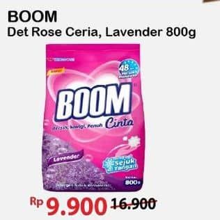 Promo Harga Boom Deterjen Bubuk Rose Ceria, Lavender 800 gr - Alfamart