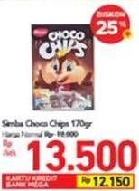 Promo Harga SIMBA Cereal Choco Chips Coklat 170 gr - Carrefour
