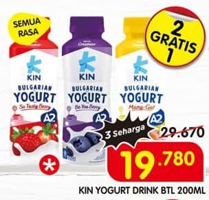 Promo Harga KIN Bulgarian Yogurt All Variants 200 ml - Superindo