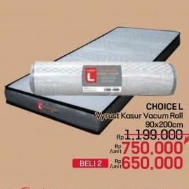 Promo Harga Choice L Vyrust Kasur Vacum Roll 90 X 200 Cm  - LotteMart