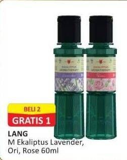 Promo Harga Cap Lang Minyak Ekaliptus Aromatherapy Lavender, Original, Rose 60 ml - Alfamart