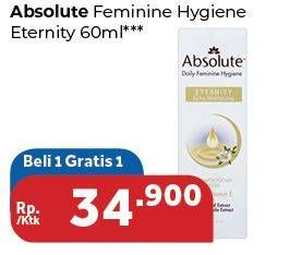 Promo Harga ABSOLUTE Feminine Hygiene 60 ml - Carrefour