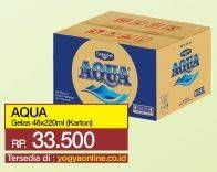 Promo Harga AQUA Air Mineral per 48 pcs 220 ml - Yogya