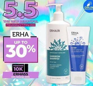 Promo Harga ERHA Hairgrow Shampoo 100 ml - Watsons