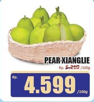 Promo Harga Pear Xiang Lie per 100 gr - Hari Hari