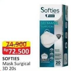 Promo Harga SOFTIES Masker Surgical Mask 20 pcs - Alfamart