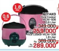 Promo Harga Miyako MCM 606 A | Rice Cooker  - LotteMart