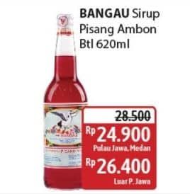 Promo Harga Cap Bangau Syrup Pisang Ambon 620 ml - Alfamidi