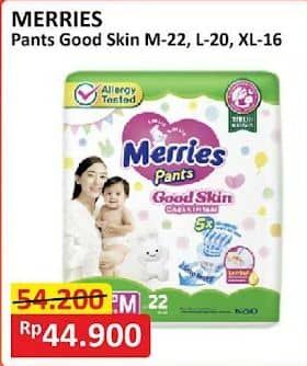 Promo Harga Merries Pants Good Skin M22, L20, XL16 16 pcs - Alfamart
