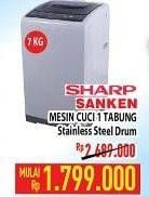 Promo Harga SHARP / SANKEN Mesin Cuci 1 Tabung  - Hypermart