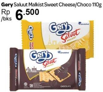 Promo Harga GERY Malkist Sweet Cheese, Chocolate 110 gr - Carrefour