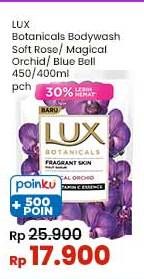 Promo Harga LUX Botanicals Body Wash Soft Rose, Magical Orchid, Blue Bell 400 ml - Indomaret