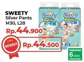 Promo Harga Sweety Silver Pants L28, M30 28 pcs - Yogya