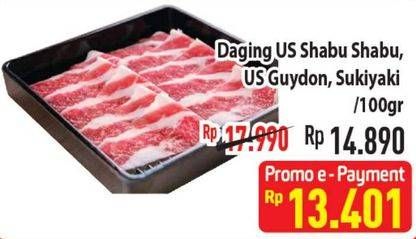 Promo Harga Daging US Shabu Shabu, US Guydon, Sukiyaki  - Hypermart