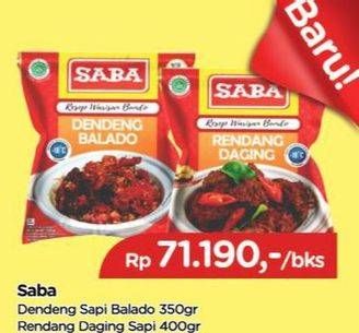 Promo Harga Saba Dendeng Sapi Balado/Rendang Daging Sapi  - TIP TOP