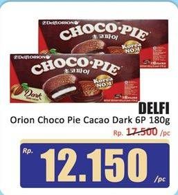 Promo Harga Delfi Orion Choco Pie Dark per 6 pcs 30 gr - Hari Hari
