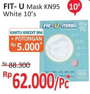 Promo Harga FIT-U-MASK Masker KN95 10 pcs - Alfamidi