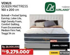 Promo Harga Airland Venus Queen Mattress 160 x 200 cm  - COURTS