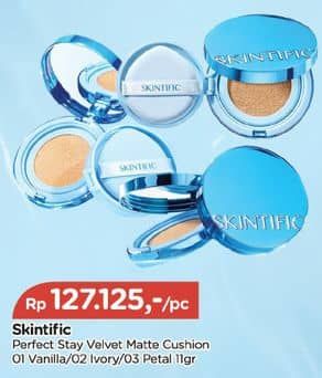 Promo Harga Skintific Perfect Stay Velvet Matte Cushion 11 ml - TIP TOP