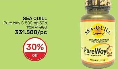 Promo Harga SEA QUILL Pure Way C 500 50 pcs - Guardian