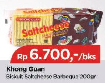 Promo Harga KHONG GUAN Saltcheese BBQ 200 gr - TIP TOP