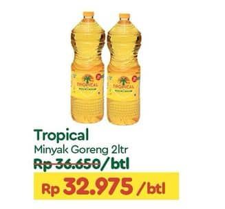 Promo Harga Tropical Minyak Goreng 2000 ml - TIP TOP