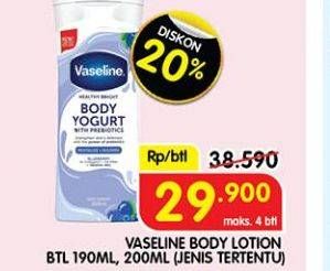 Promo Harga Vaseline Body Yogurt 200 ml - Superindo