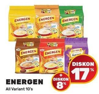 Promo Harga ENERGEN Cereal Instant All Variants per 10 sachet 20 gr - Yogya