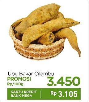 Promo Harga Ubi Bakar Cilembu per 100 gr - Carrefour