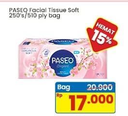 Promo Harga Paseo Facial Tissue Elegant 250 sheet - Indomaret