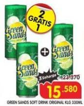 Promo Harga Green Sands Minuman Soda 330 ml - Superindo