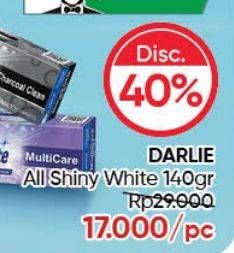 Promo Harga DARLIE Toothpaste All Shiny White Charcoal Clean 140 gr - Guardian