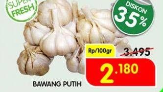 Promo Harga Bawang Putih per 100 gr - Superindo