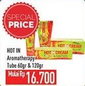 Promo Harga HOT IN CREAM Krim Otot Aromatherapy 120 gr - Hypermart