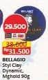 Promo Harga Bellagio Homme Styling Clay Dynamic Hold, Mega Hold 90 gr - Alfamart