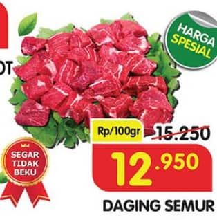 Promo Harga Daging Semur per 100 gr - Superindo