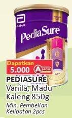 Promo Harga PEDIASURE Complete Triplesure Madu, Vanila 850 gr - Alfamart