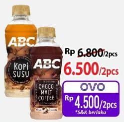 Promo Harga ABC Minuman Kopi Choco Malt Coffee, Milk Coffee 200 ml - Alfamart